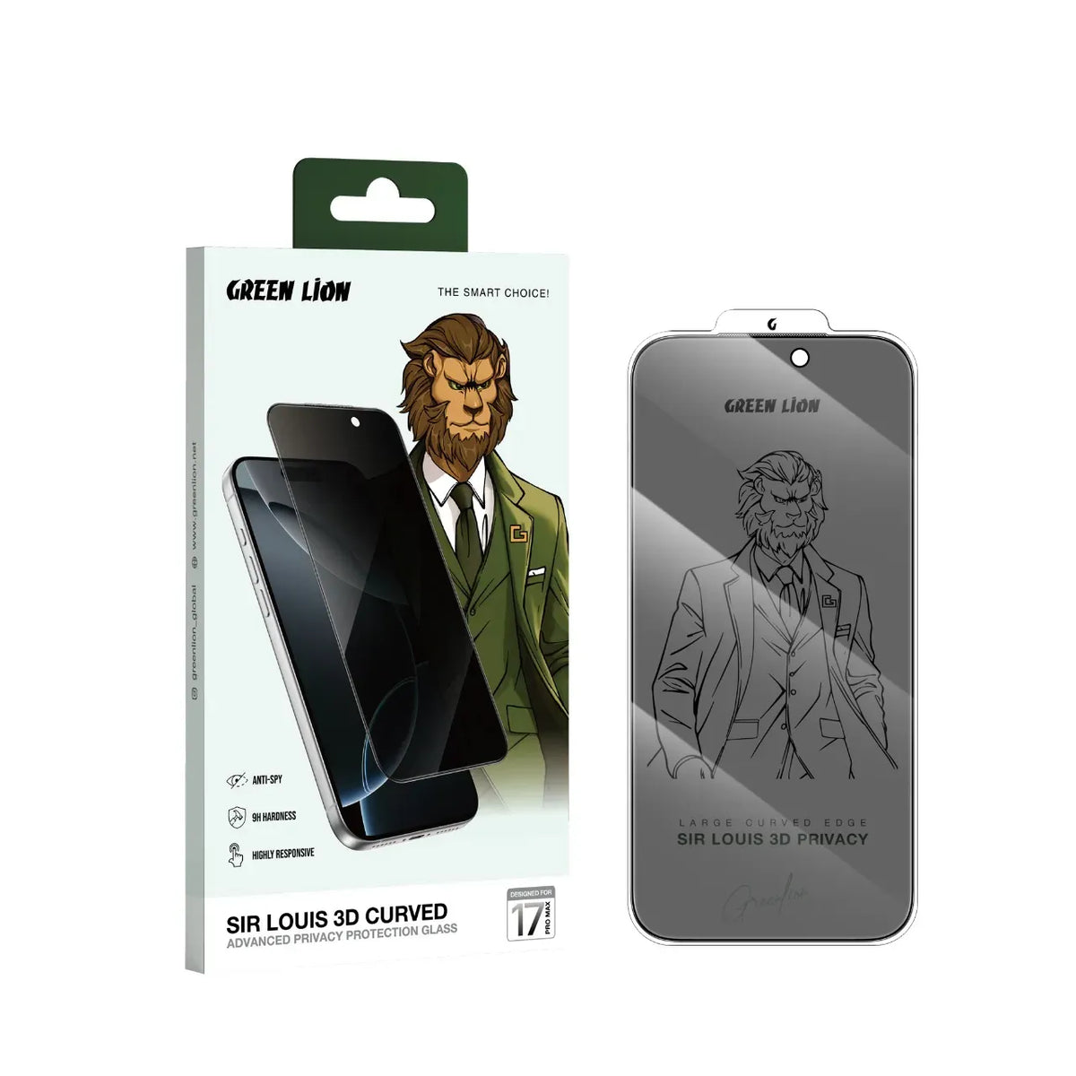 Green Lion Sir Louis 3 D Curved Privacy - Black Edge/Privacy – image 8