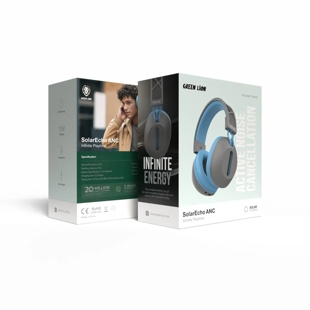 Green Lion Echo Solar Echo ANC - Grey+Blue – image 2