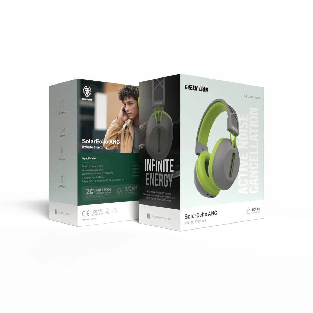 Green Lion Echo Solar Echo ANC - Green+Grey – image 2