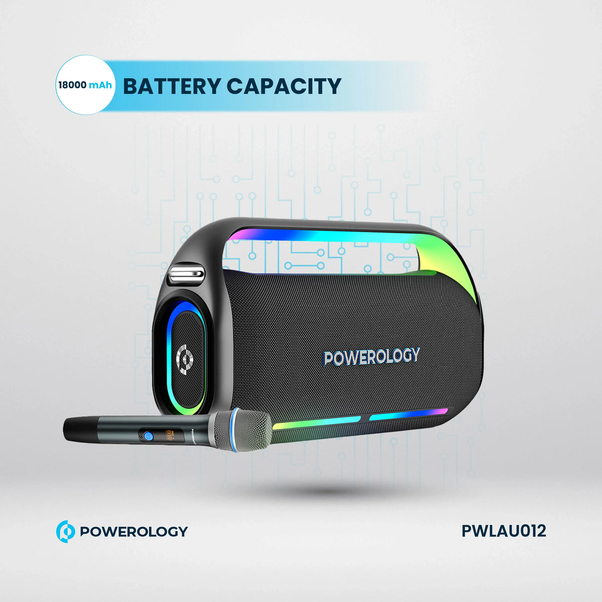 Powerology Deep Bass Party Speaker Black – image 12