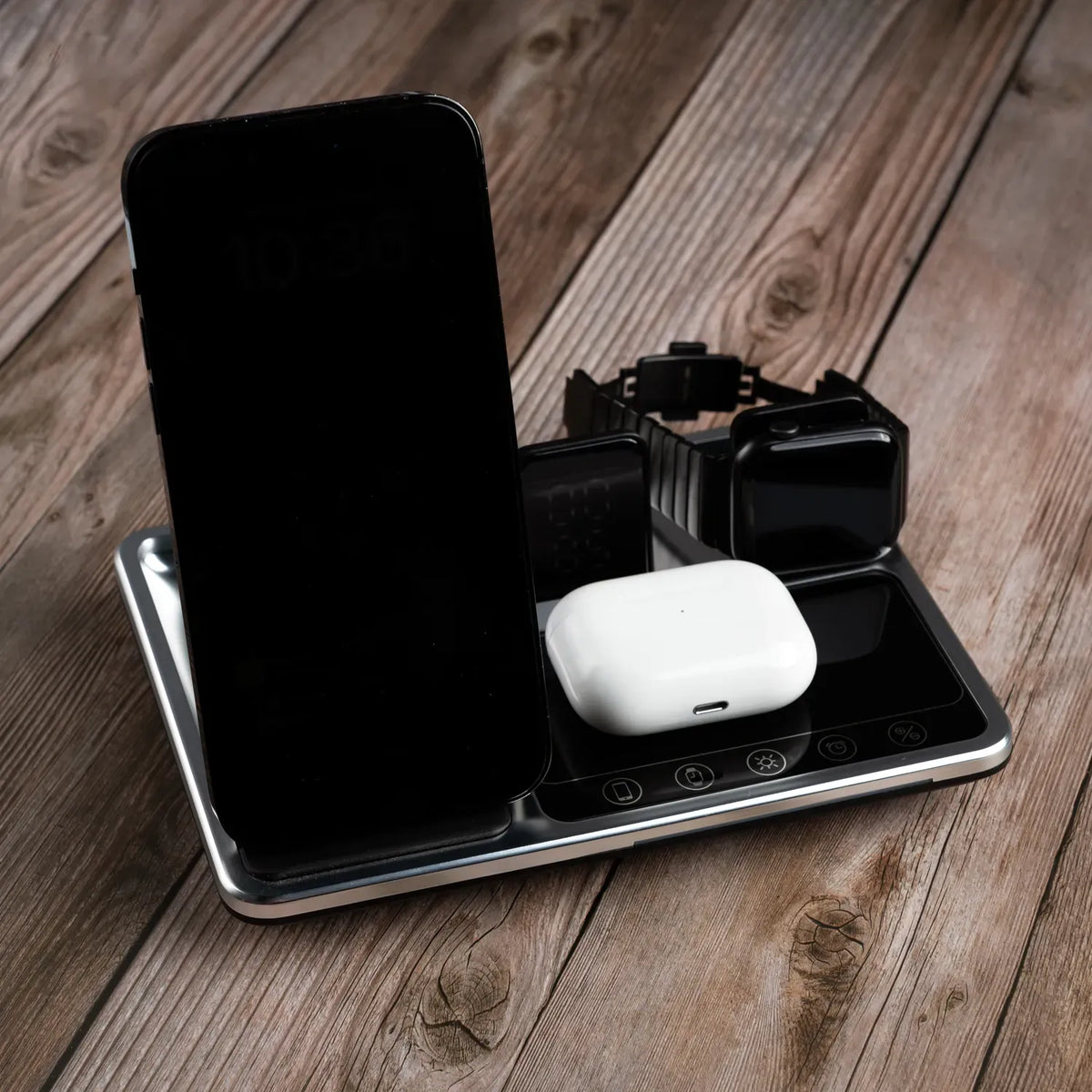 Green Lion 4 in 1 Wireless Charging Station Gray – image 10
