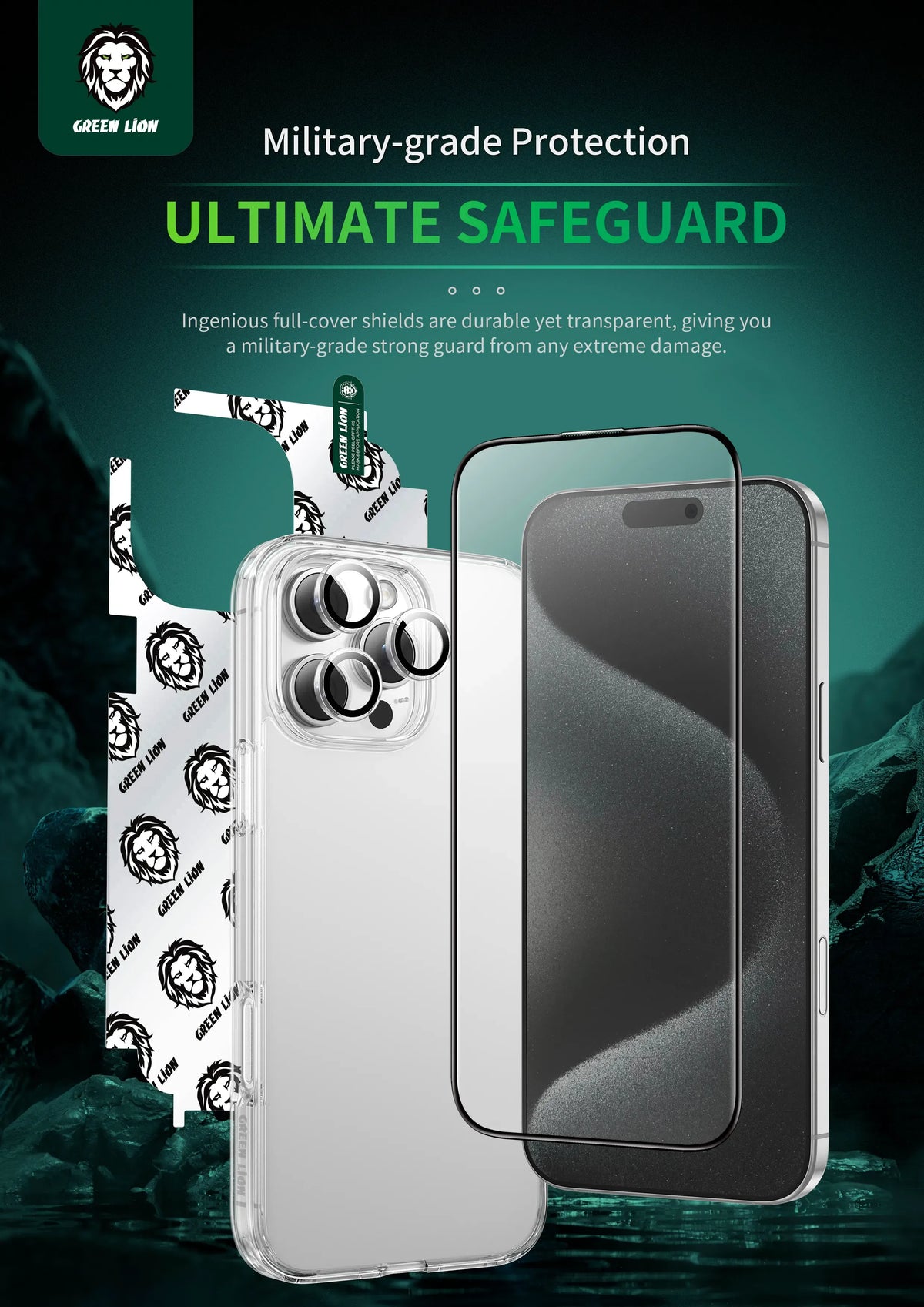 Green Lion 4 In 1 Defender Pack - Transparent – image 5