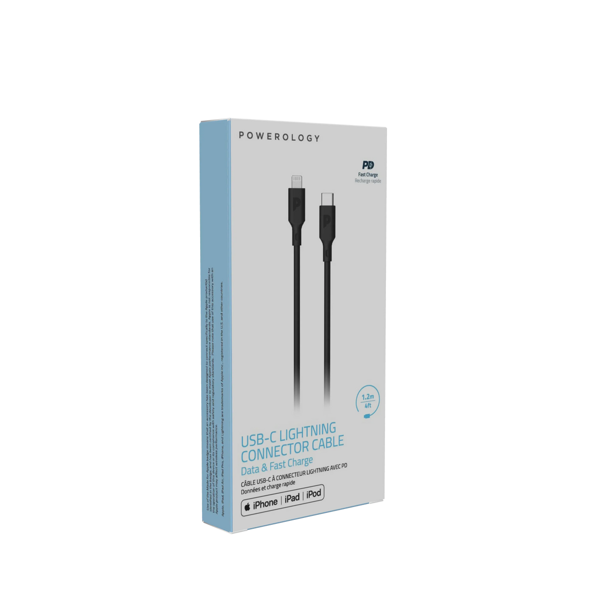 Powerology Type C to Lightning Pvc Cable 1 2m 4ft – image 9