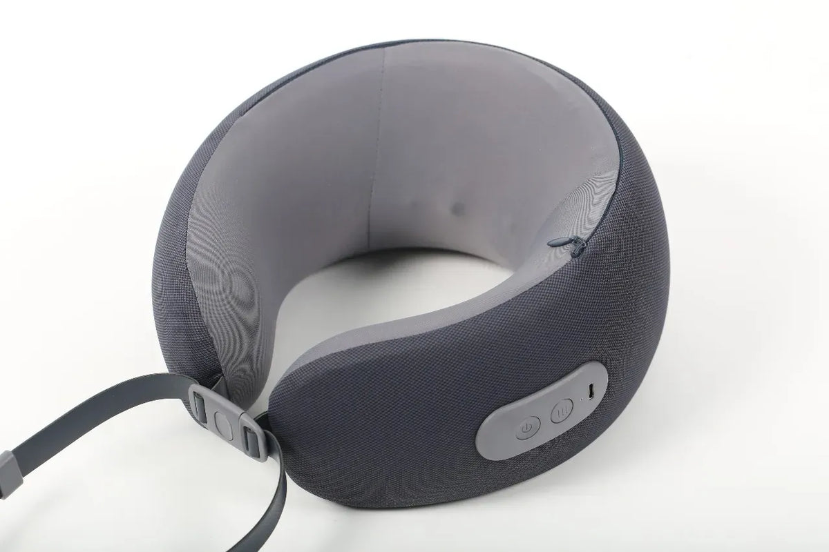 Green Lion Ergonomic Pillow with Neck Massager Function Gray – image 7
