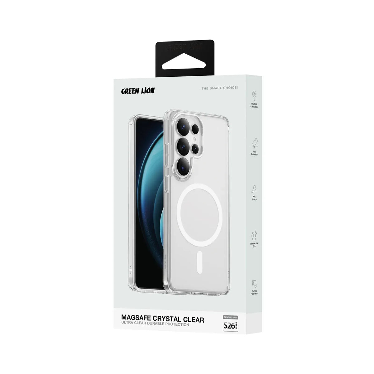 Green Lion Mag Safe Crystal Clear Case