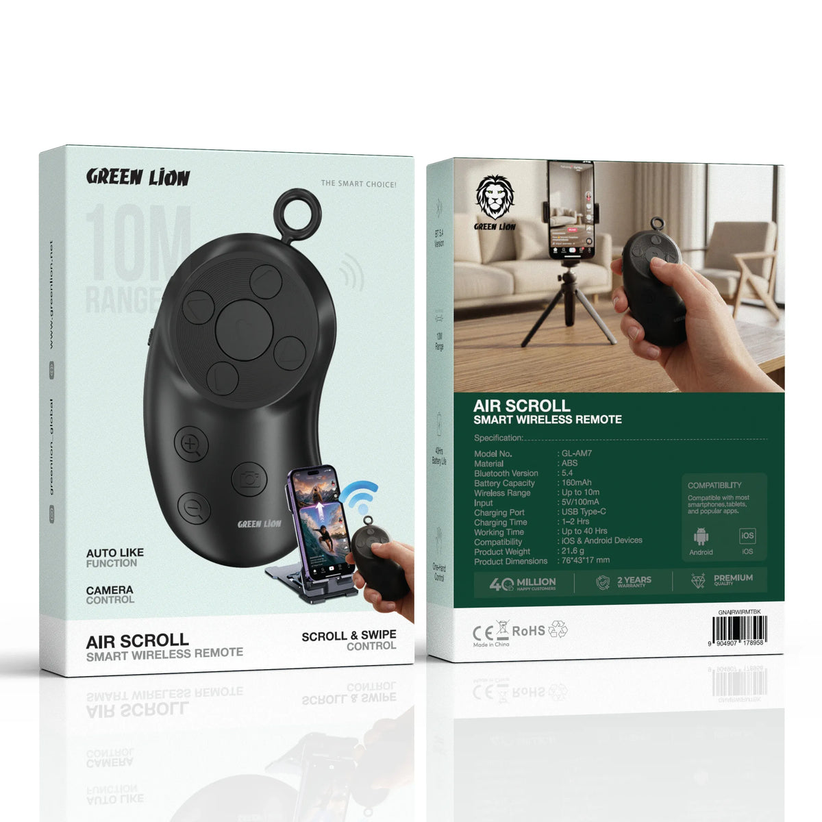 Green Lion AIRSCROLL Smart Wireless Remote - Black – image 5