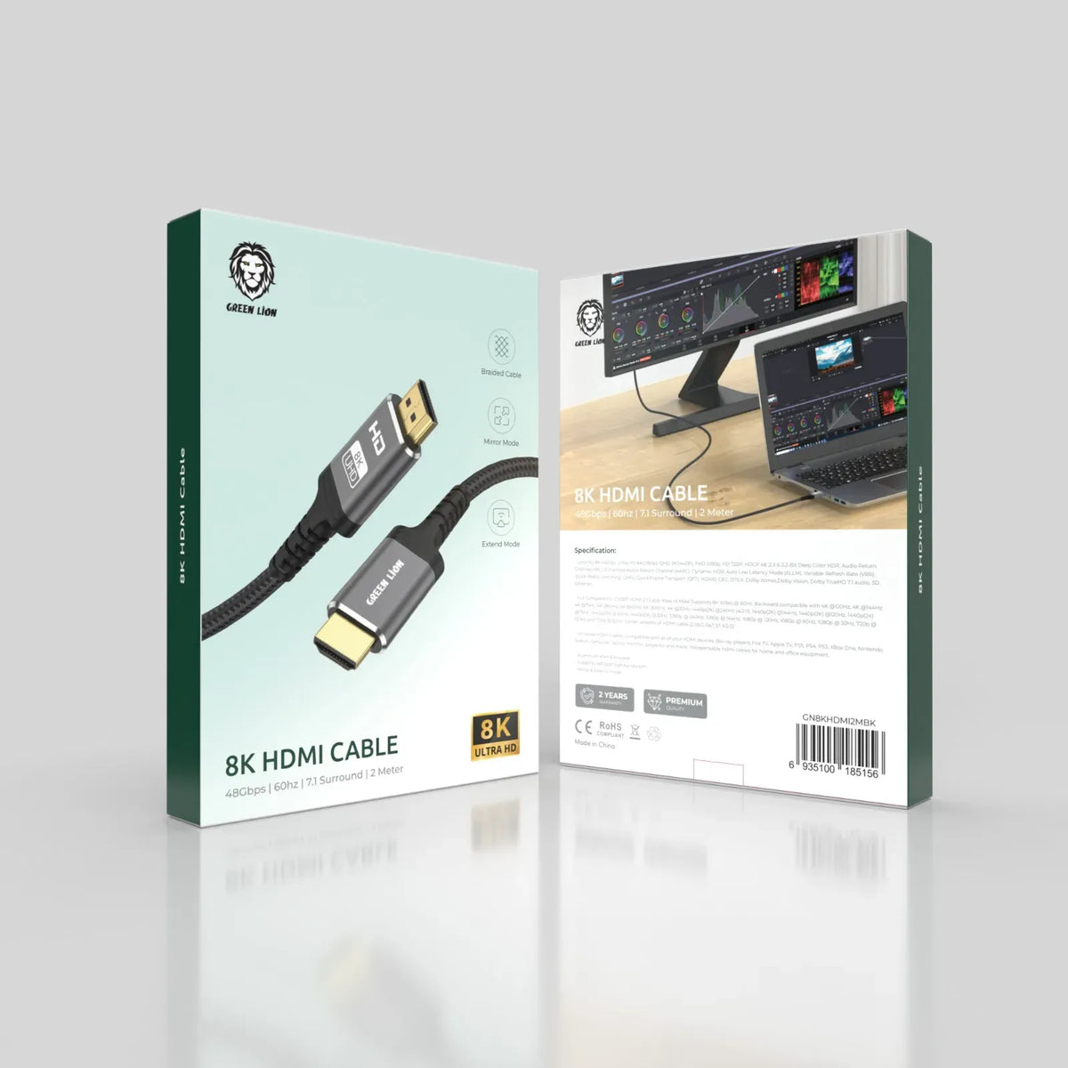 Green Lion 8k Hdmi Cable 2 Meter Black – image 2