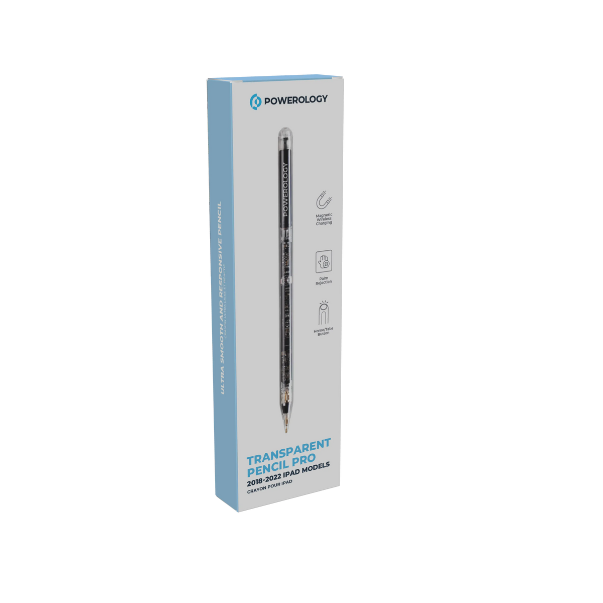 Powerology Transparent Pencil Pro 2018-2022 i Pad Models - Black – image 9