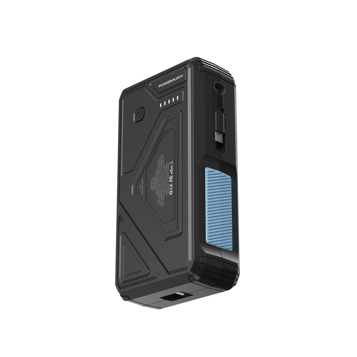 Powerology 27000mAh Solar Wireless Charging Power Bank Black – image 4