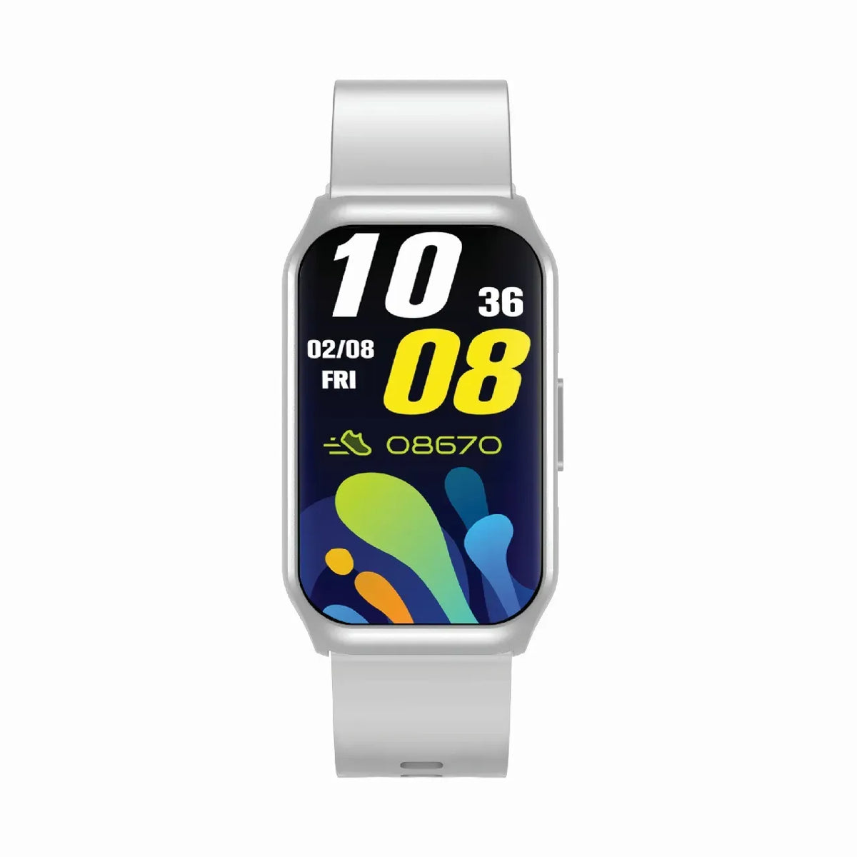 Green Lion Track Fit Smart Watch - Silver