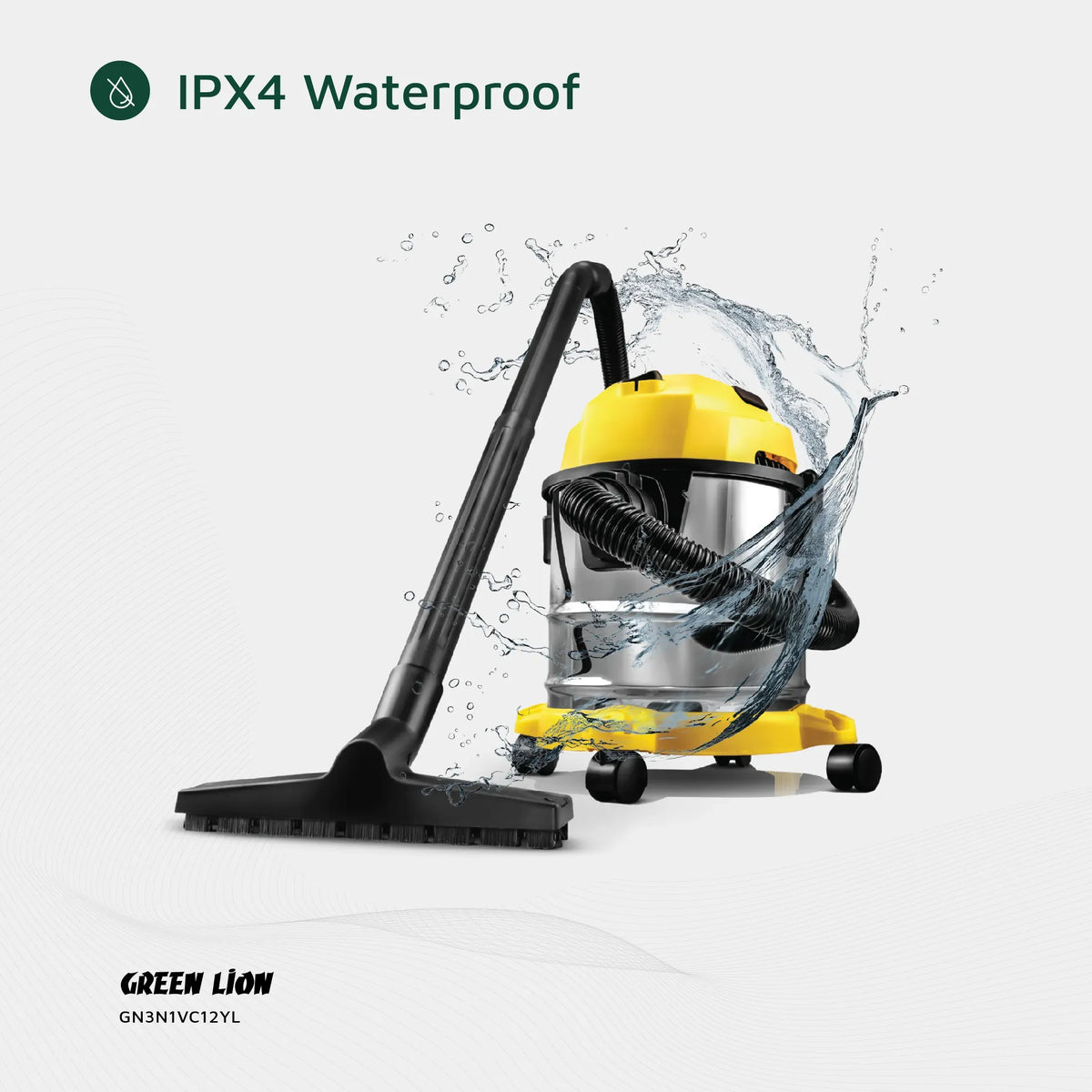 Green Lion Ultra 3 In 1 Vacuum Cleaner 12 L 1000 W - Yellow – image 11