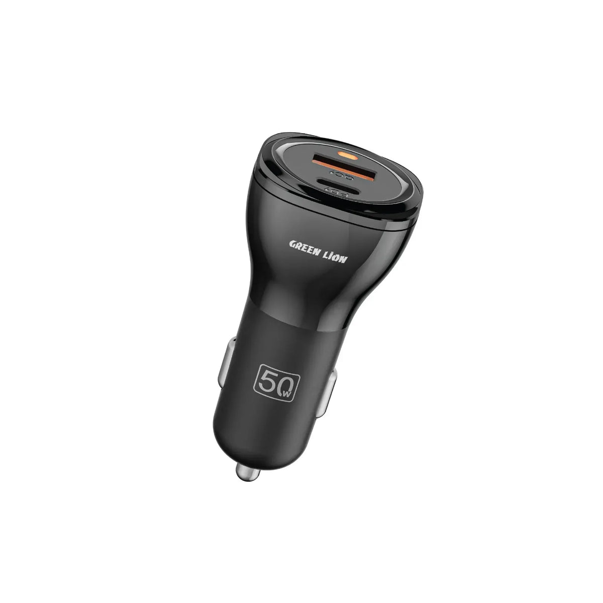 Green Lion Dual Port Car Charger 50 W(PD 30 W+QC 20 W) - Black – image 2