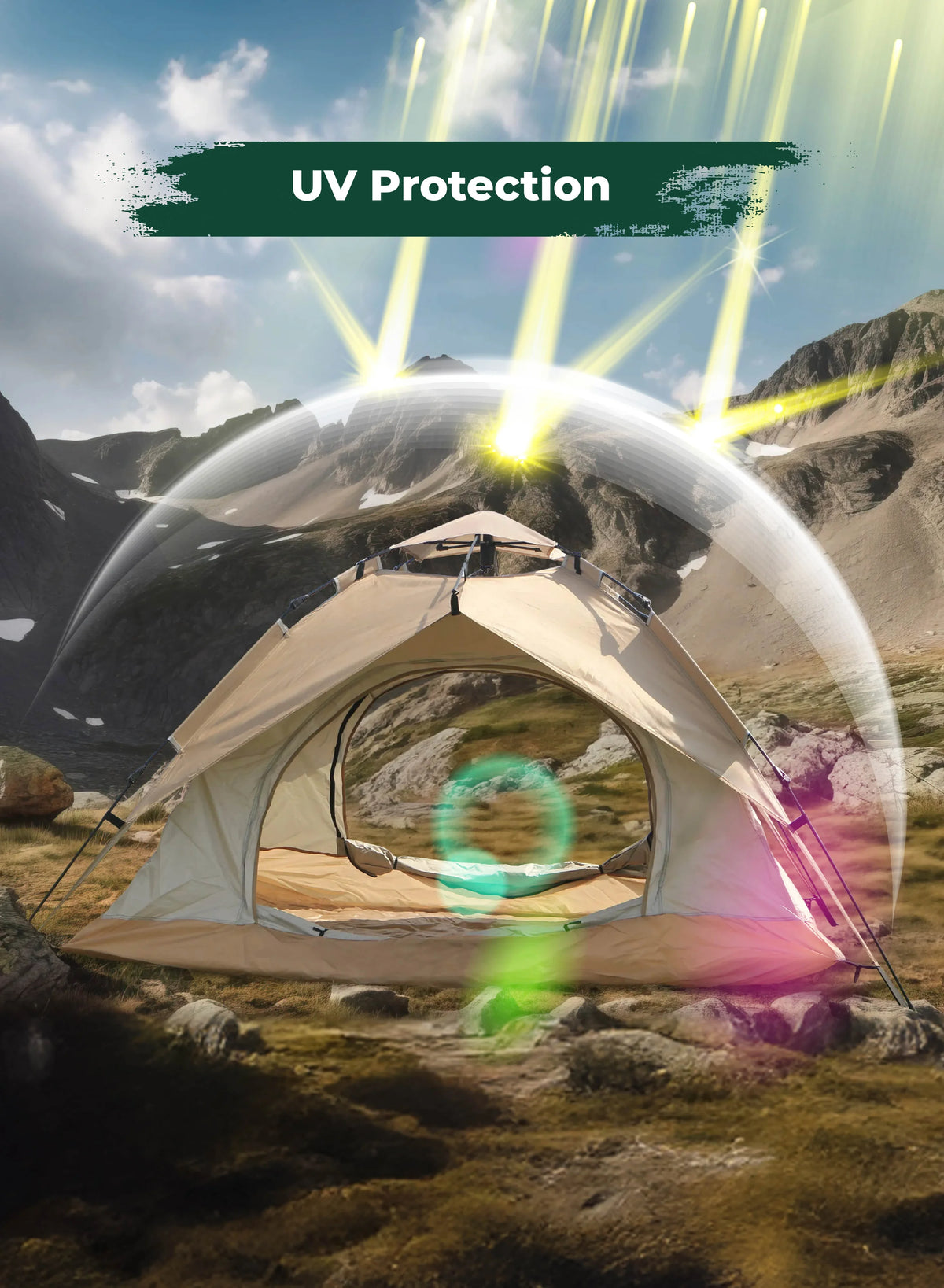 Green Lion Gt 4 Ultimate Camping Tent Biege – image 2