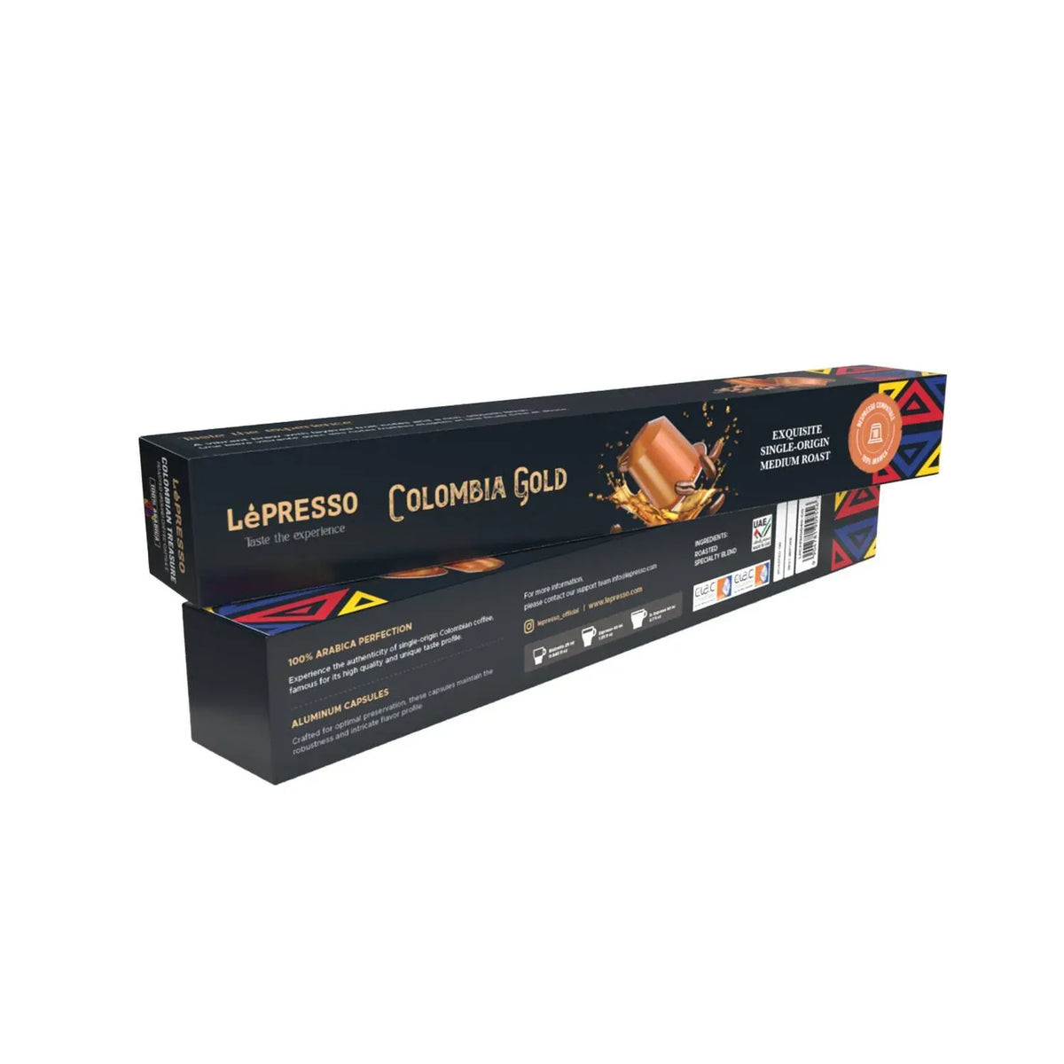 LePresso Aluminum Capsules for Nespresso Blended 10 pc Colombia Gold - Copper – image 6