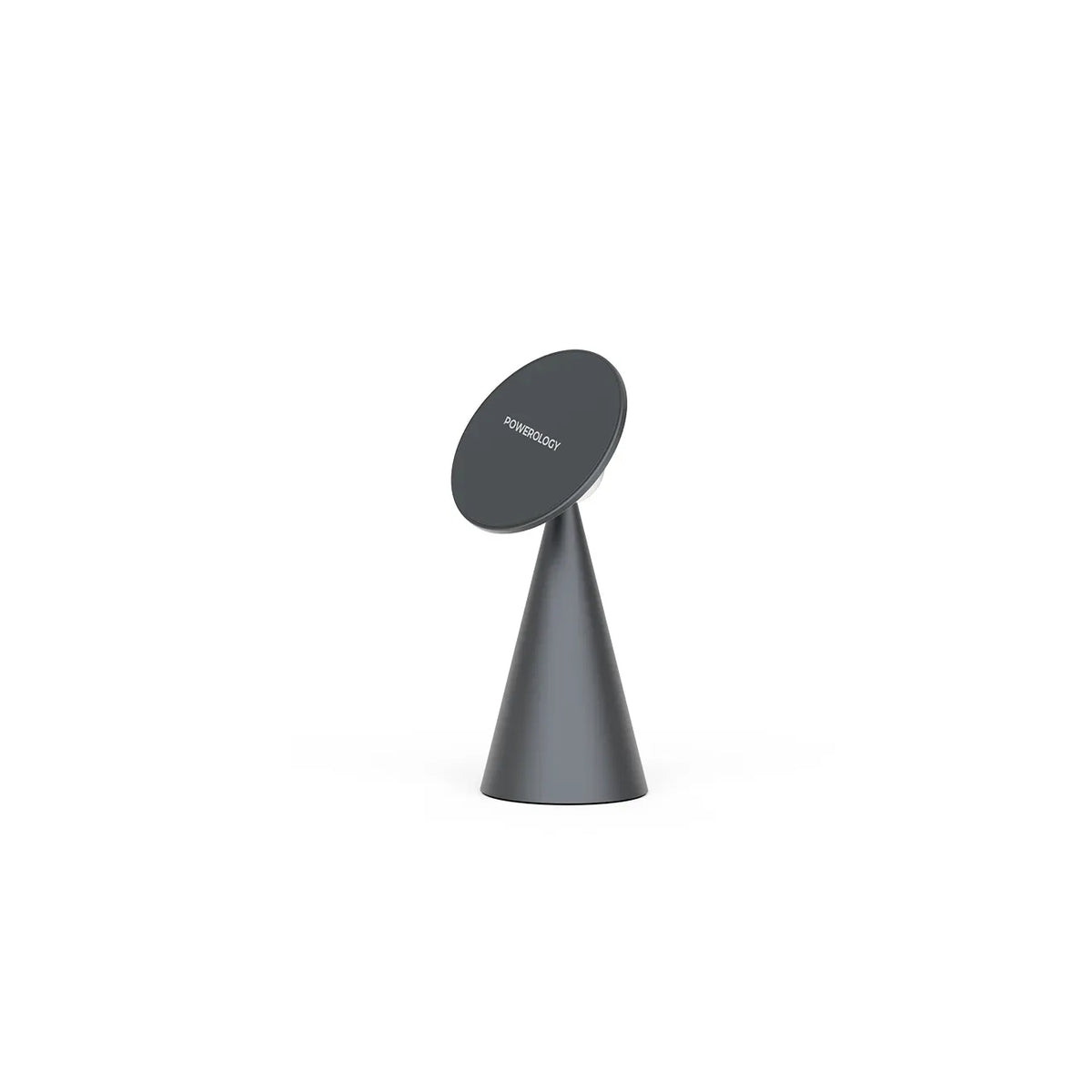 Powerology Desktop Conical MagSafe Phone Holder with 17 N5 Magnets Dark Grey – image 2