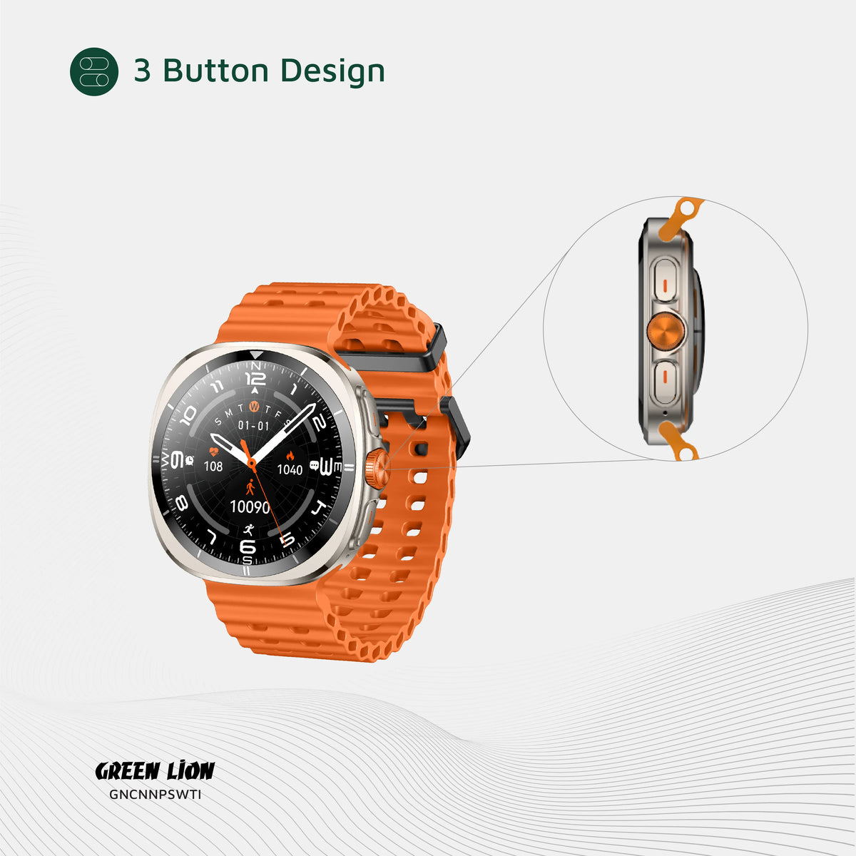 Green Lion Connect Pro Smart Watch - Titanium – image 8