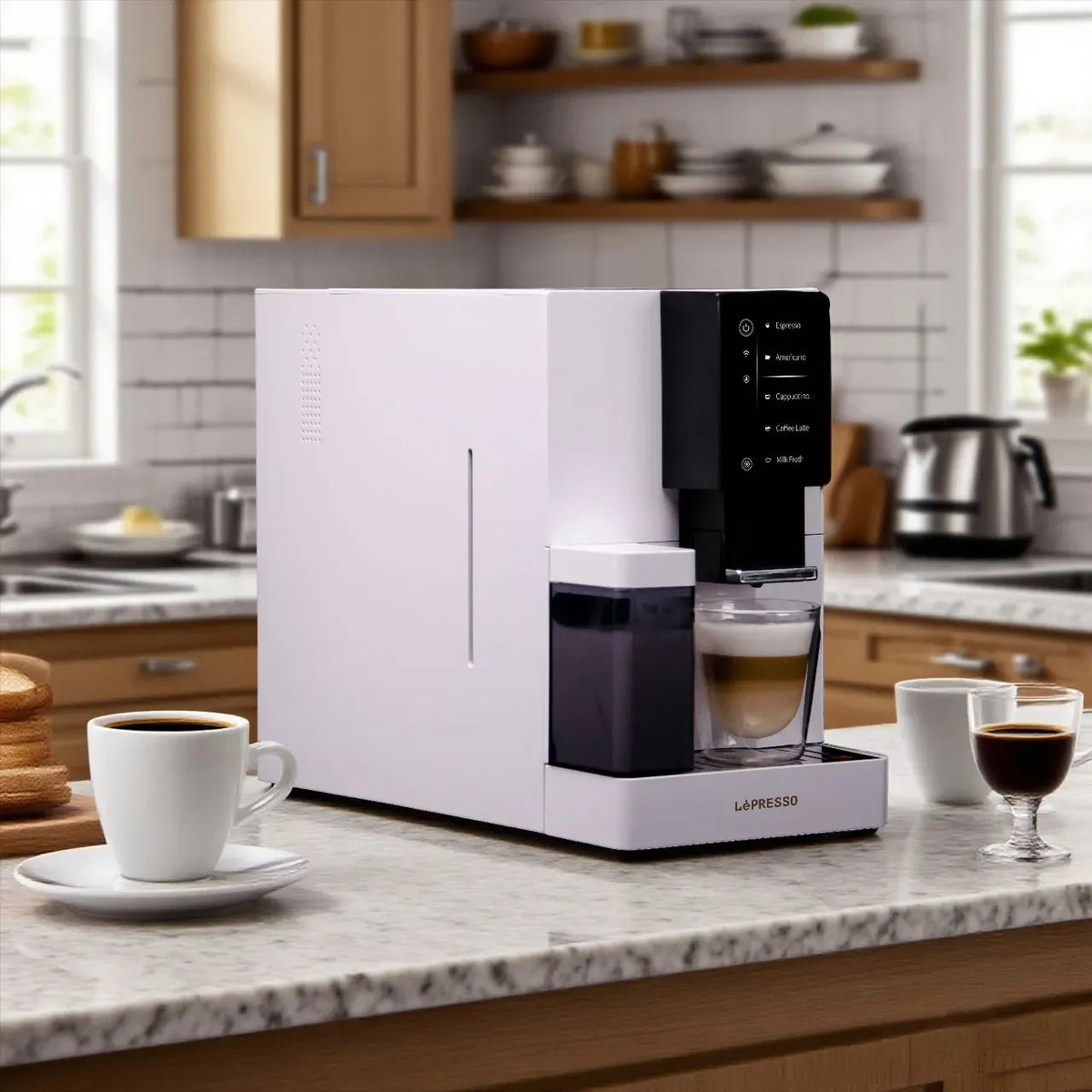 Lepresso Automatic Coffee Machine with Mobile App - White – image 2