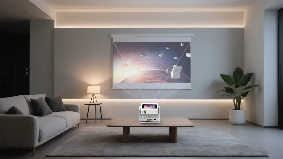 Green Lion Orion 2 Smart Projectorwith Built-in Touch Screen-Android 12-4 K support - White – image 6