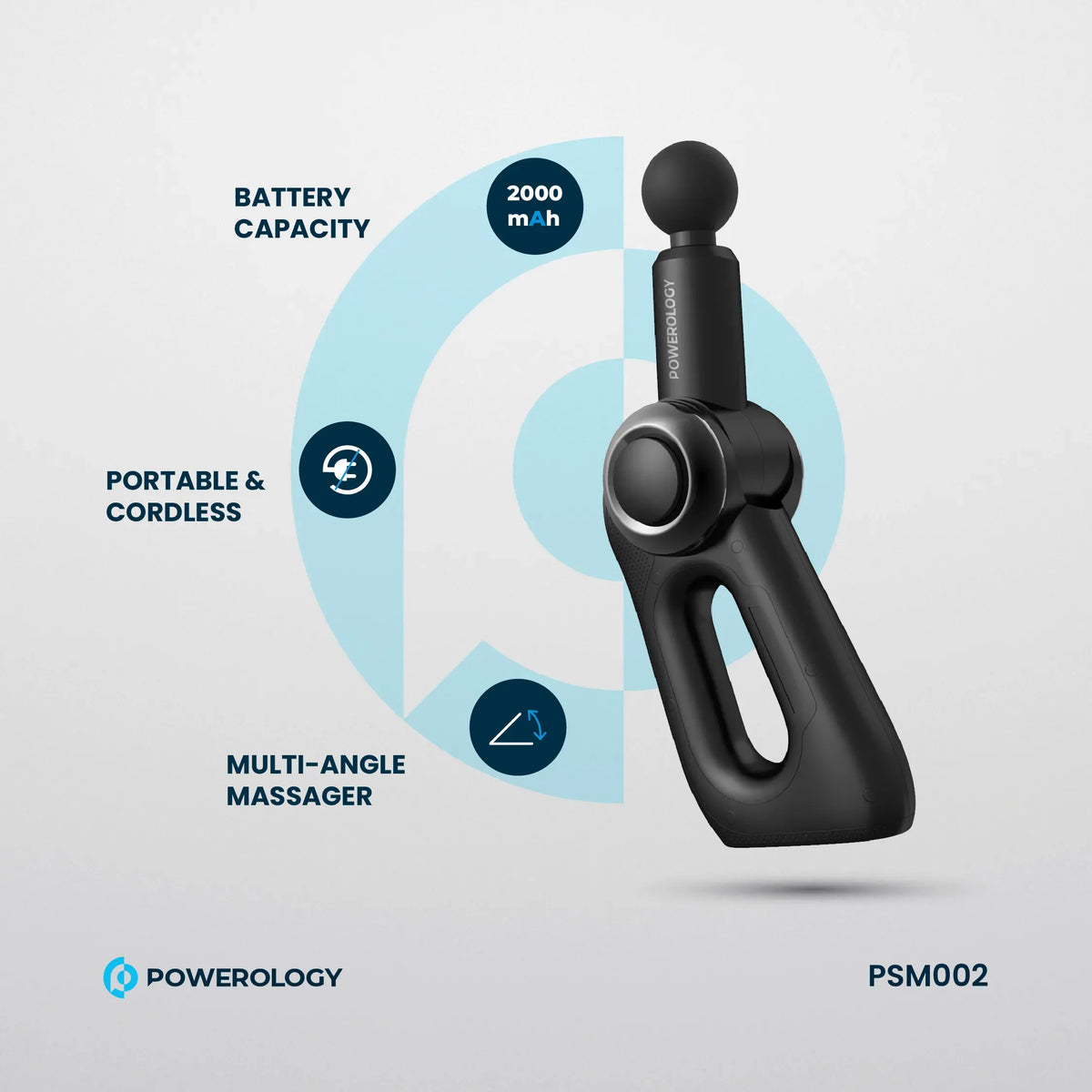 Powerology Full Body Massage Gun Black – image 11