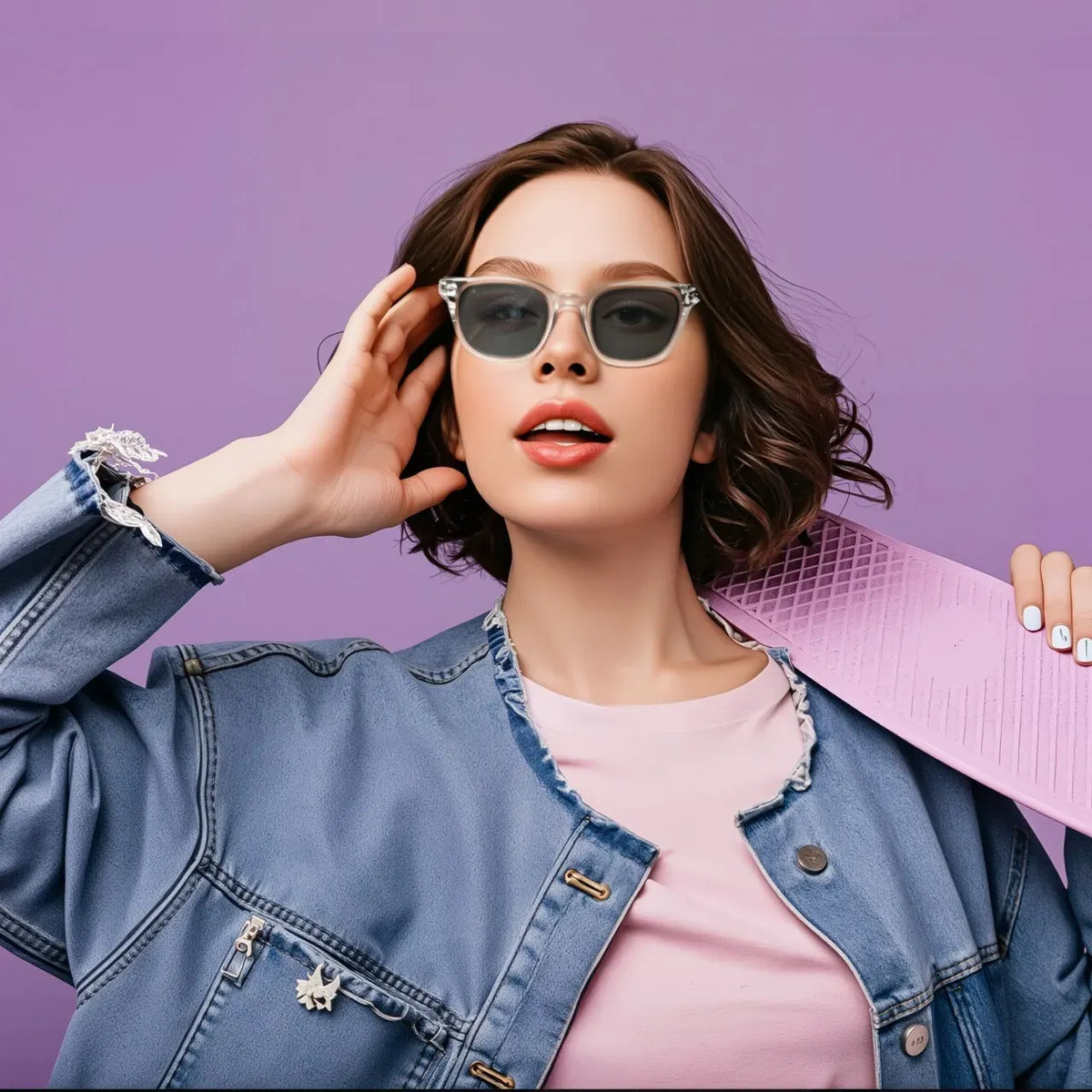 Powerology Nice Smart Audio Sunglasses - Transpare nt – image 3