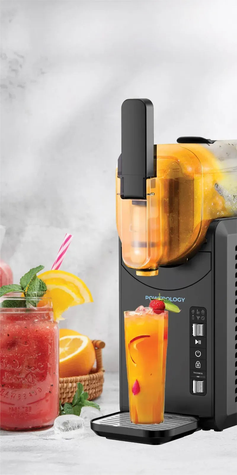 Powerology Aqua Frost Instant Slushie Machine Black – image 4