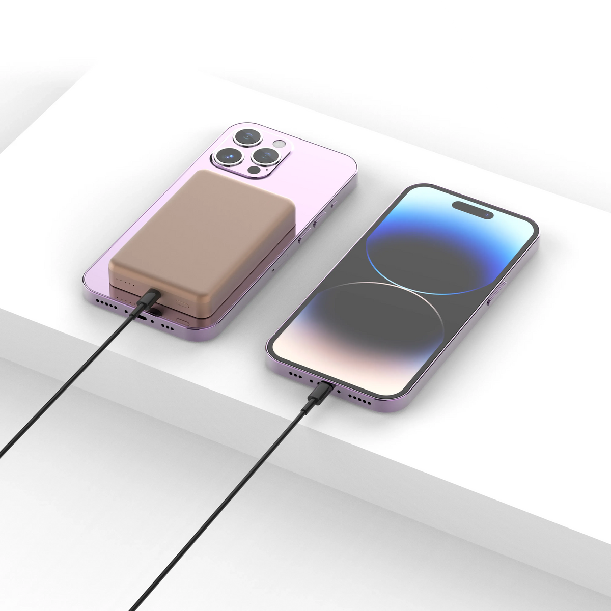 Powerology Spetelli 10000 m Ah MagSafe Aluminum Power Bank PD 20 W - Desert Titanium – image 5