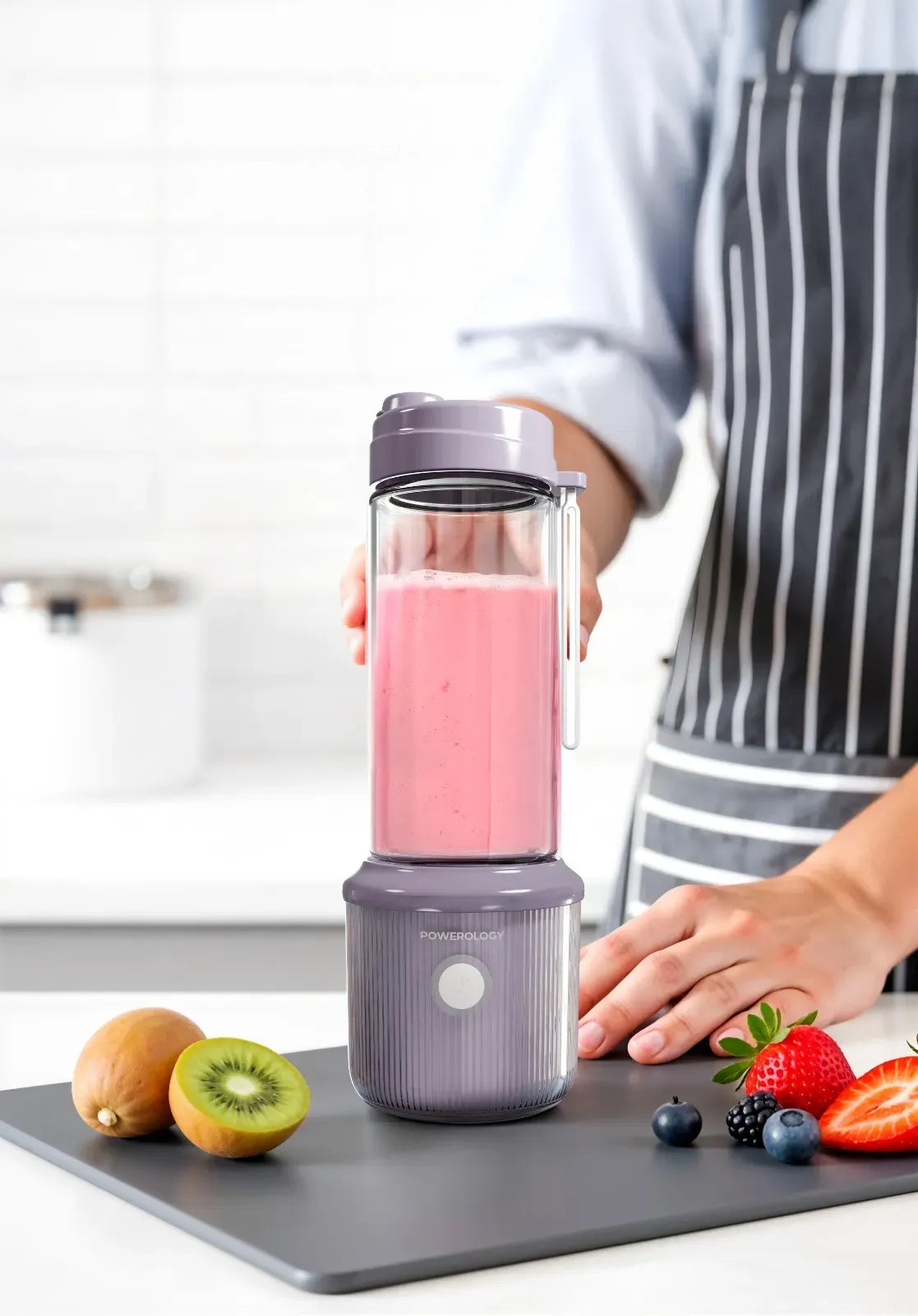 Powerology Press &Refresh Portable Blender - Lavender – image 5