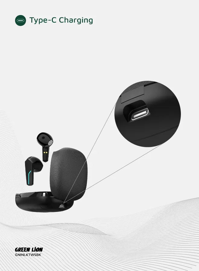 Green Lion Interlaken True Wireless Earbuds - Black – image 11