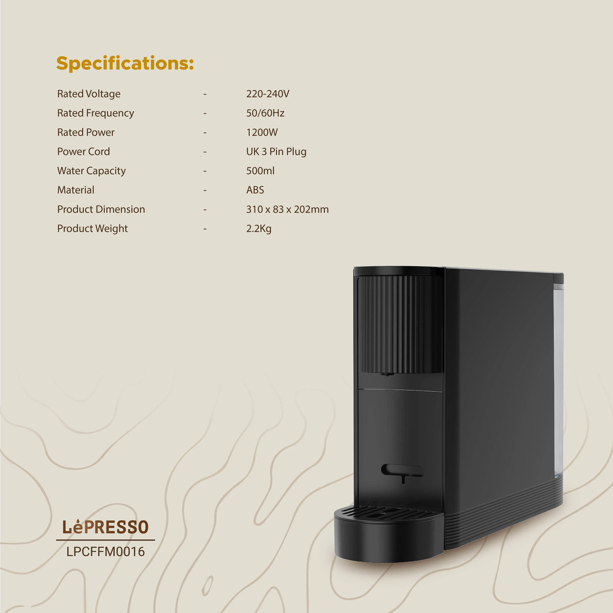 LePresso Automatic Capsule Coffee Maker Black – image 12
