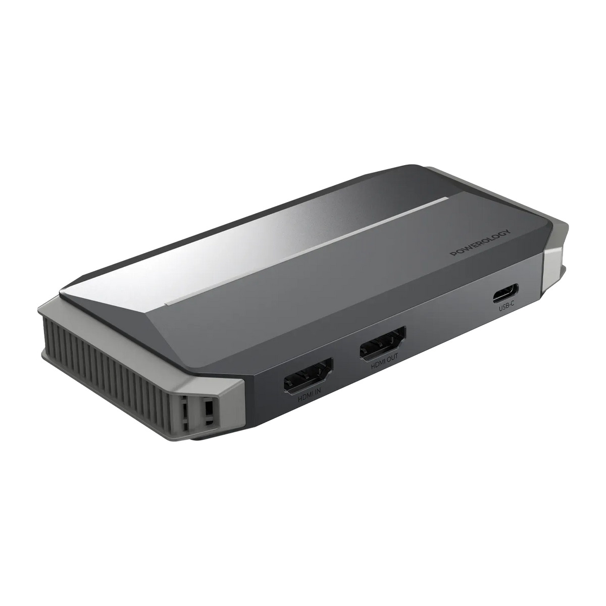 Powerology Capture Card C 3 2 Gen1 Input Loopout Hdmi 2 0 Aux 1 Out in Mic Support 4k 30hz – image 3