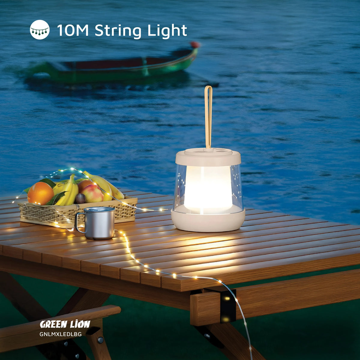 Green Lion Lumex LED with Inbuilt LED Strip Light Beige – image 12