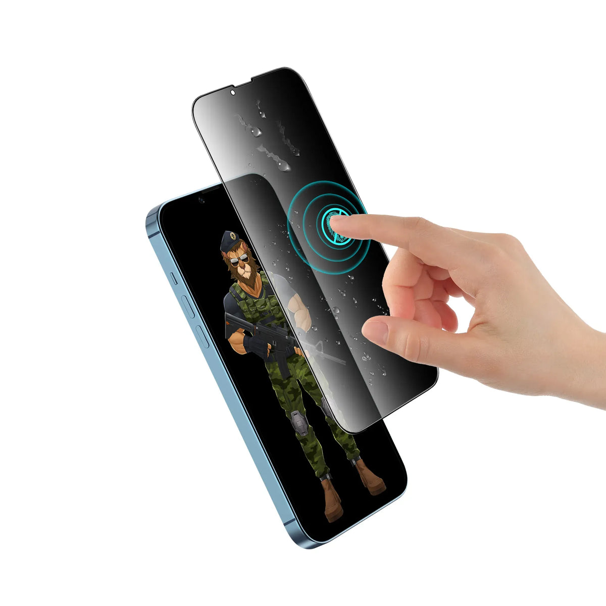 Green Lion Diego Pet Privacy Screen Protector - Black Edge/Privacy