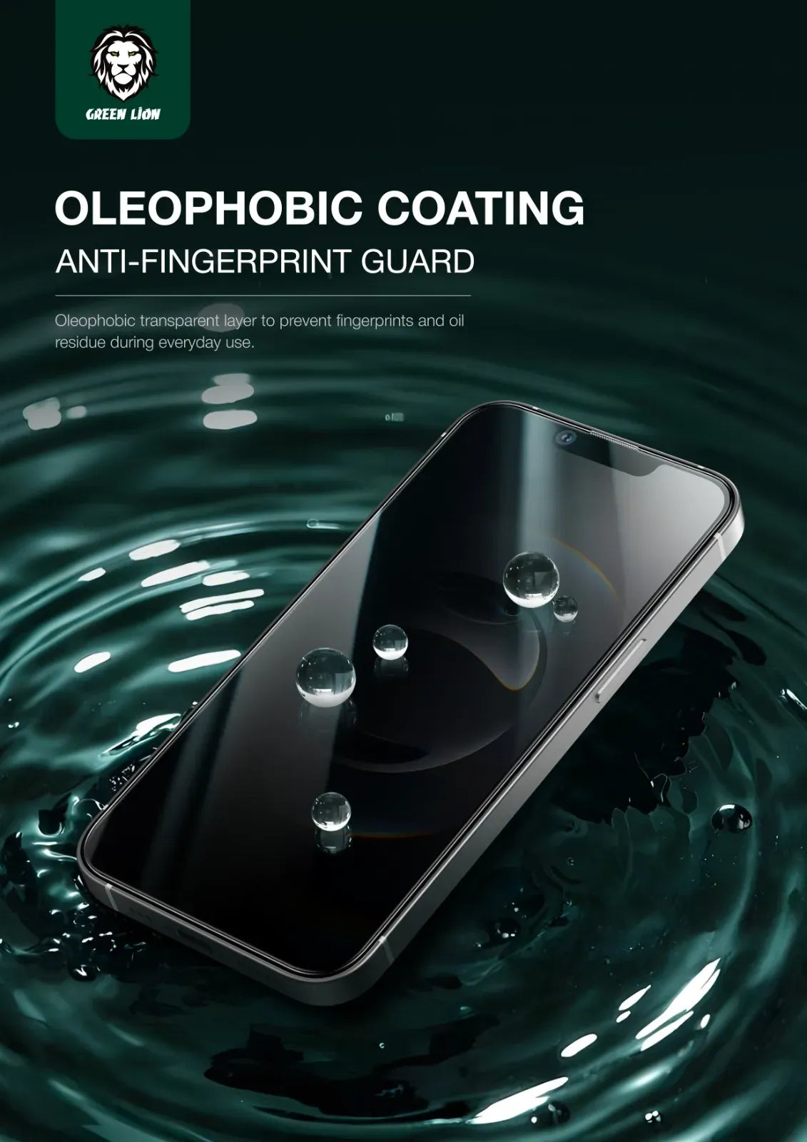 Green Lion 9h Steve Privacy HD for Iphone 16e Black – image 8
