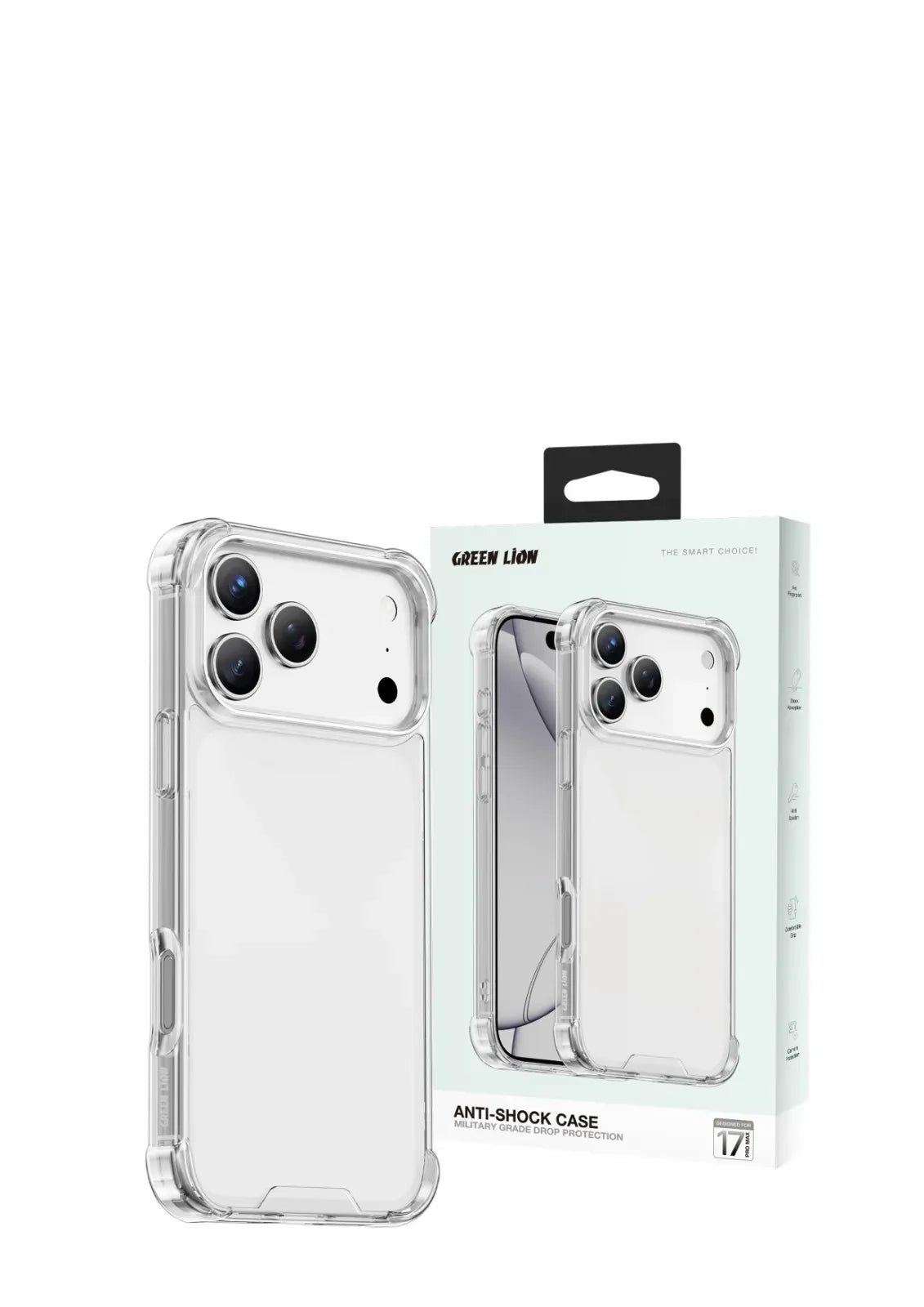 Green Lion Anti-Shock Case - Clear – image 4