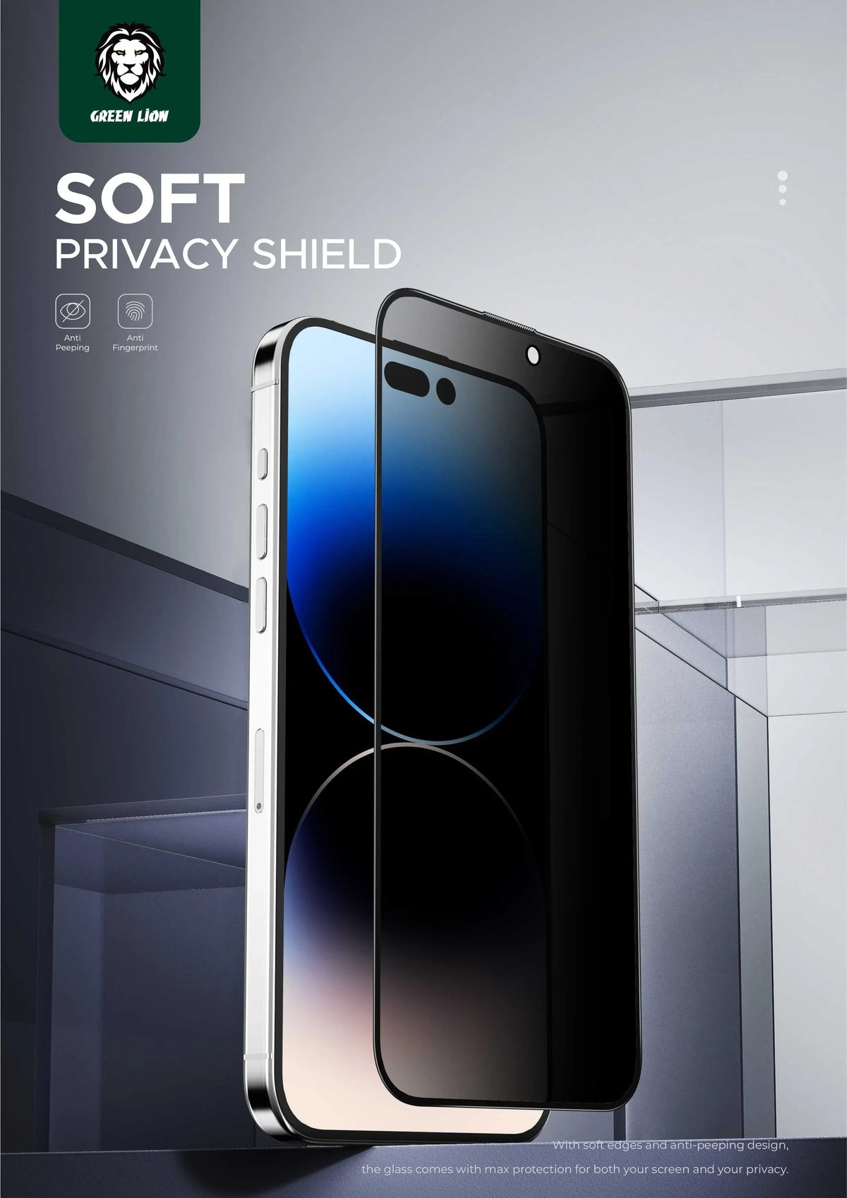 Green Lion Diego Pet Privacy Screen Protector - Black Edge/Privacy – image 10