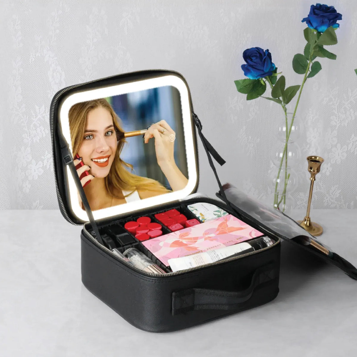 Green Lion Makeup Organizer Black – image 3