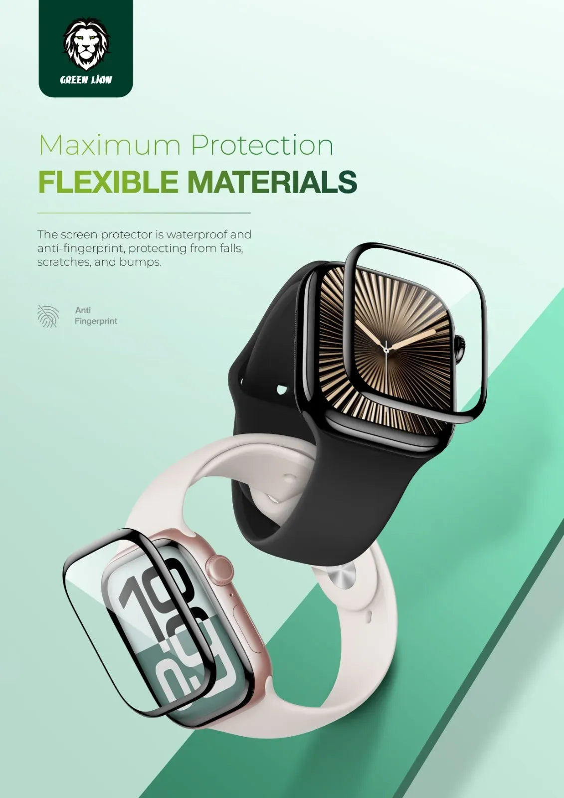 Green Lion 3 DScreen Protectorfor Apple Watch - Clear – image 11