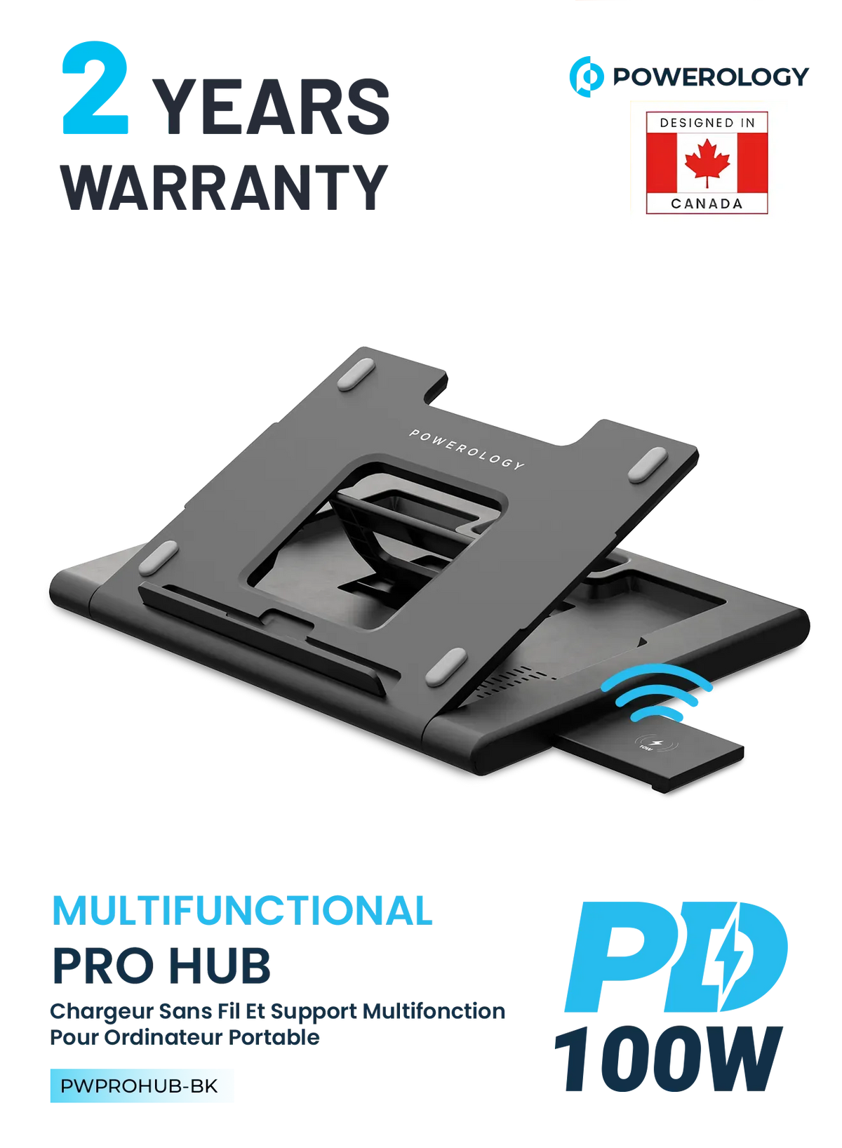 Powerology Multi Functional Pro Hub Laptop Stand – image 10