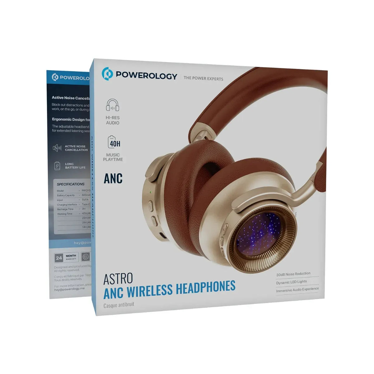 Powerology Astro ANC Wireless Headphones - Khaki – image 2