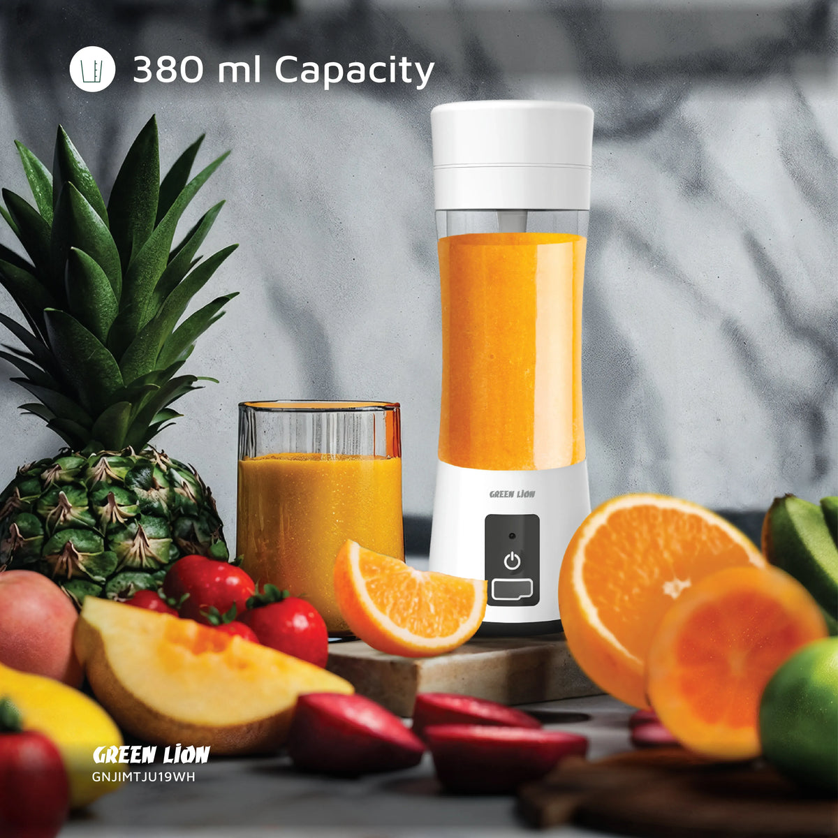 Green Lion Juice Mate Portable Juicer 380 ml - White – image 11