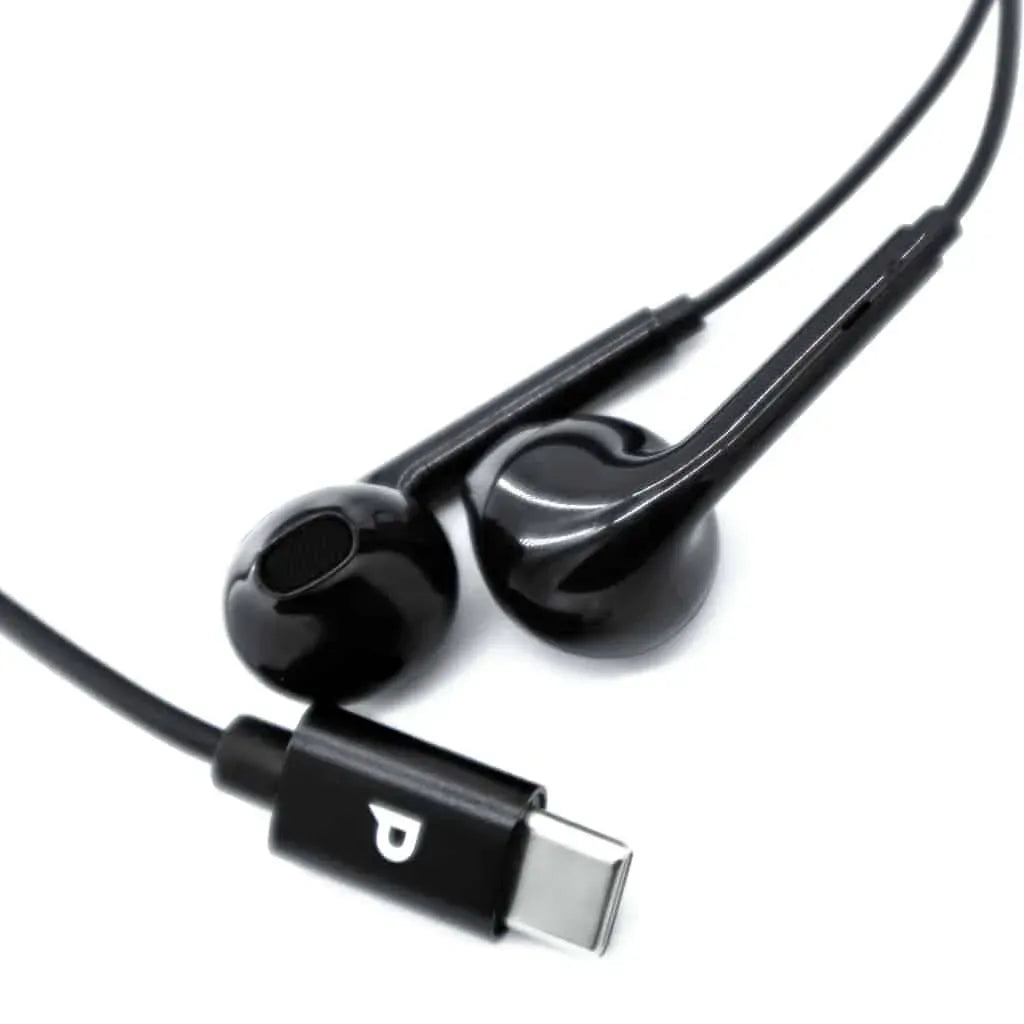 Powerology Type-CConnector Stereo Earphone(1.2 m/4 ft) - Black – image 2