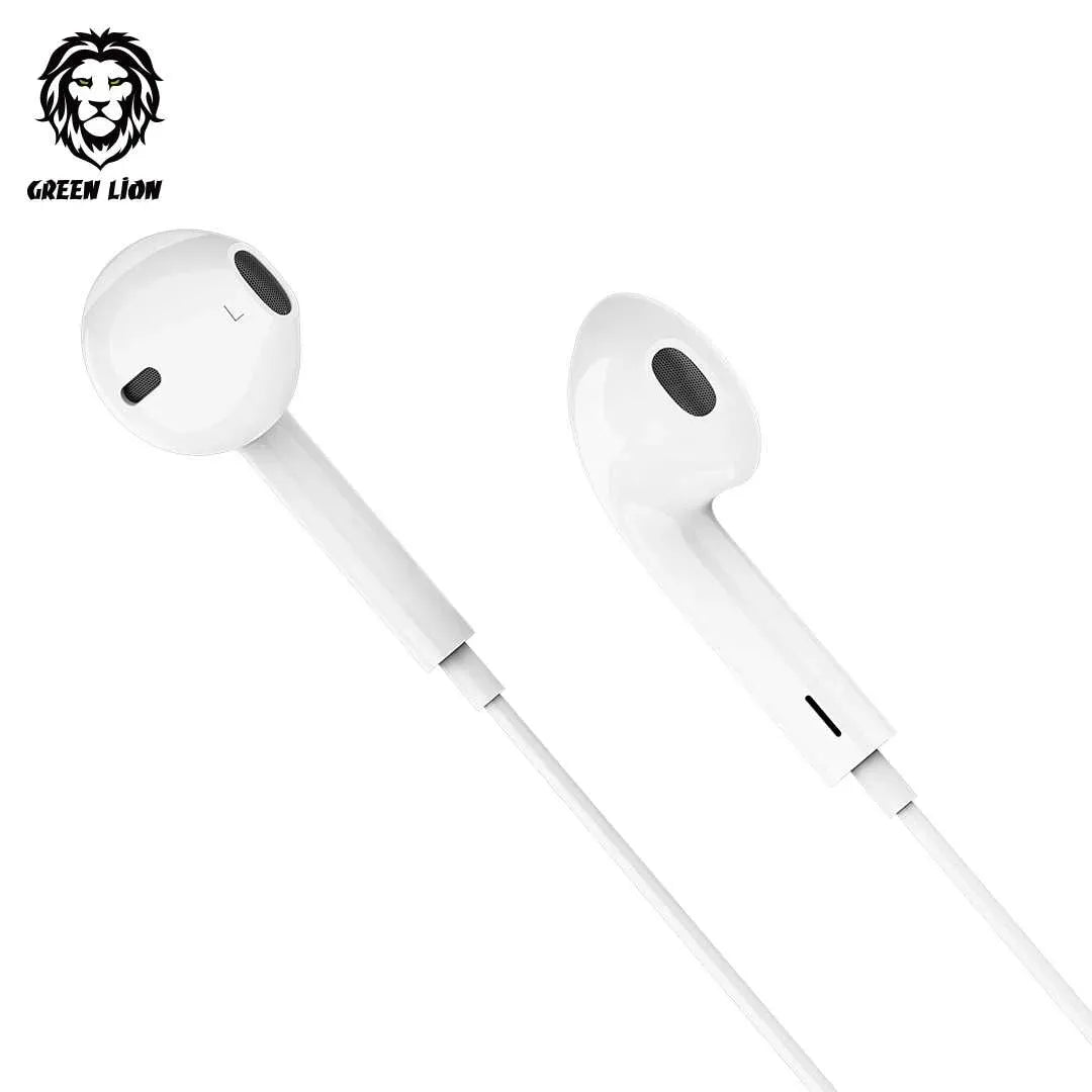 Green Lion Stereo Earphone (1.2 m) - White – image 4