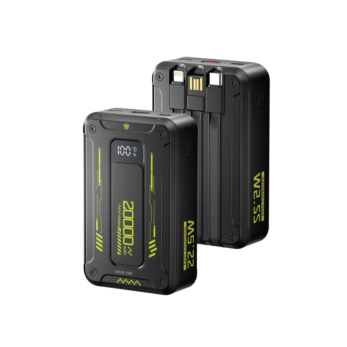 Green Lion Xtreme 20 Power Bank 20000mAh PD 22 5w Black – image 2