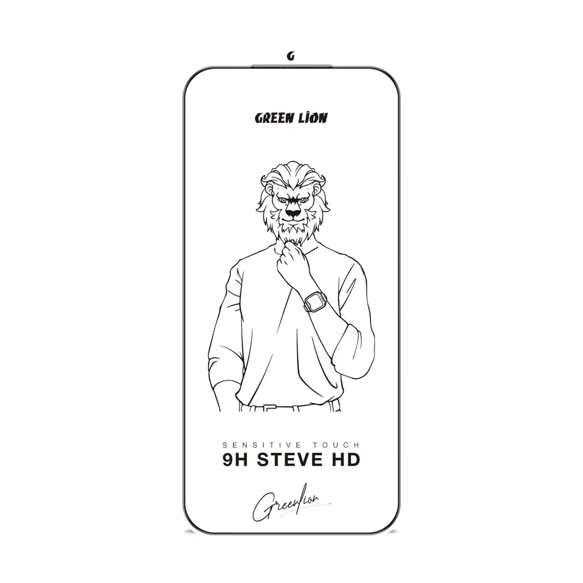 Green Lion 9 HSteve HD Screen Protector - Black Edge/Clear – image 5