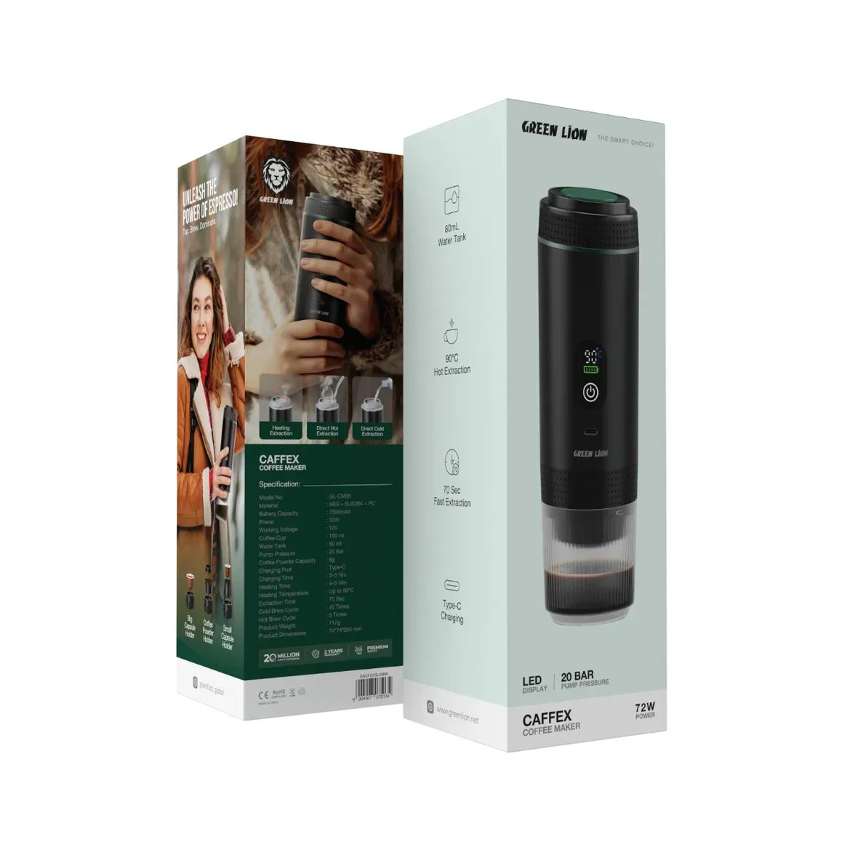 Green Lion CAFFEXCoffee Maker 72 W - Black – image 4