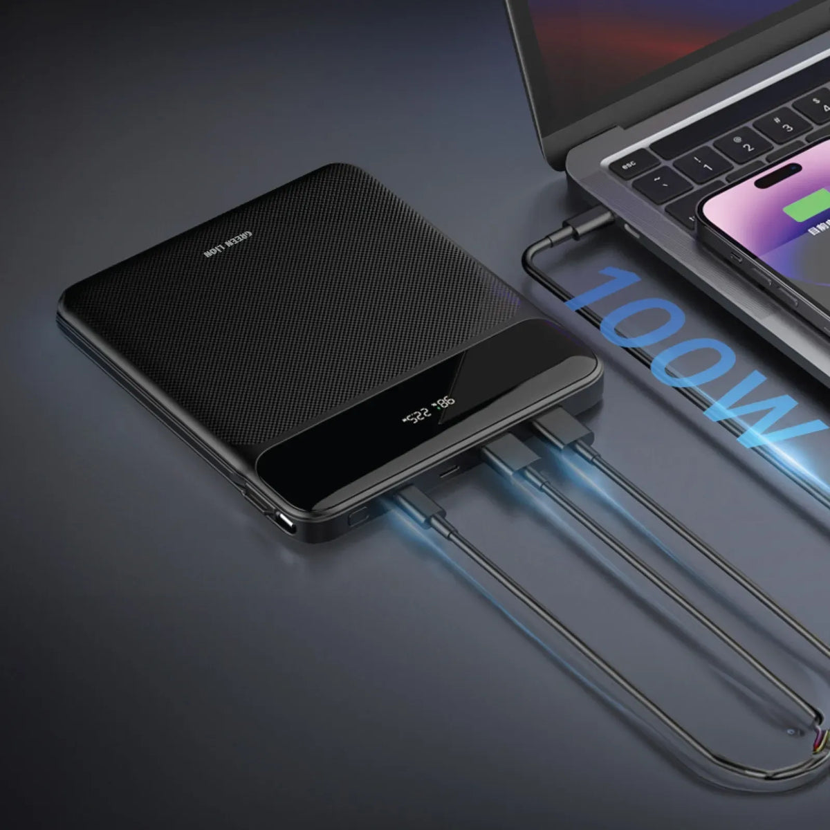 Green Lion Ultra Thin 120w 20000mAh Power Bank Black – image 3