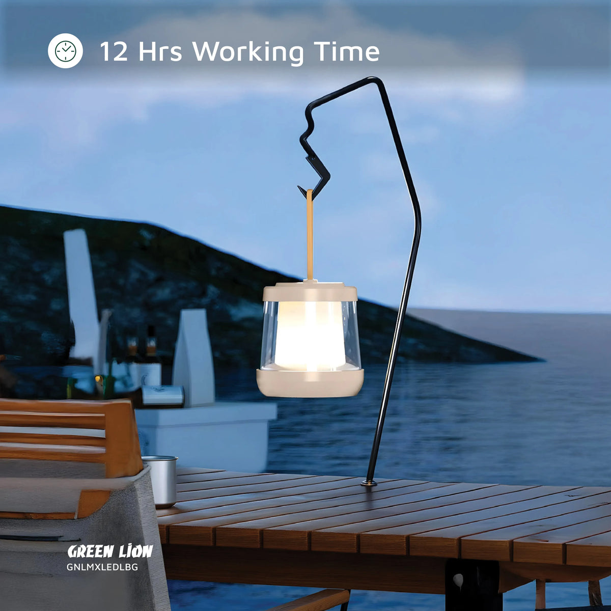 Green Lion Lumex LED with Inbuilt LED Strip Light Beige – image 11