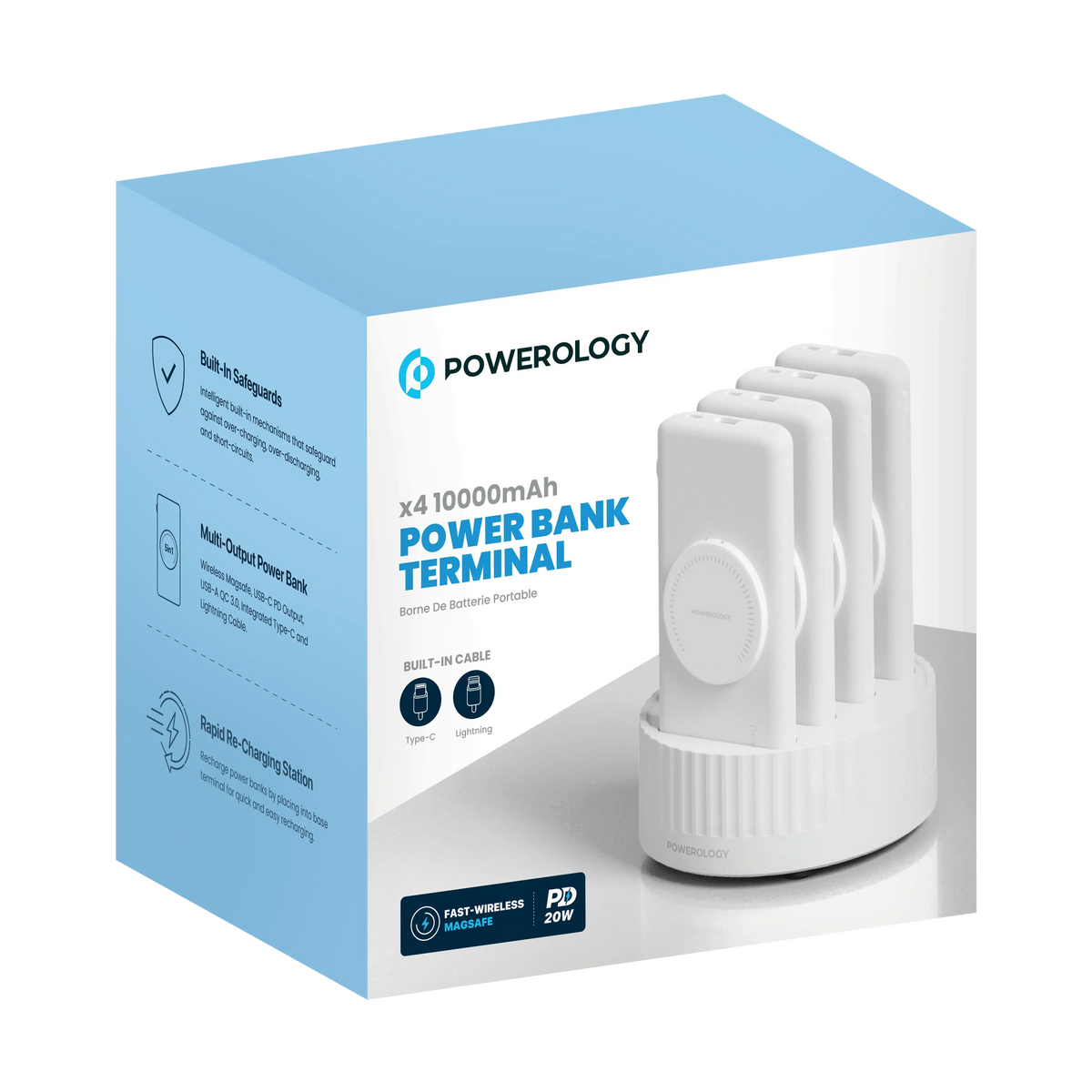 Powerology *410000 m Ah Power Bank Terminal - White – image 8