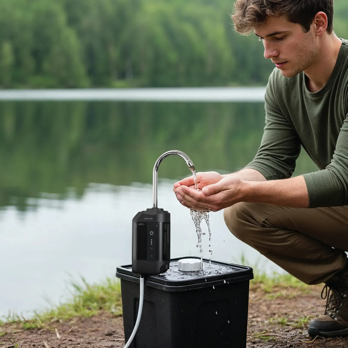 Green Lion Smart Water Pump with Oxygenation Mode Black – image 6