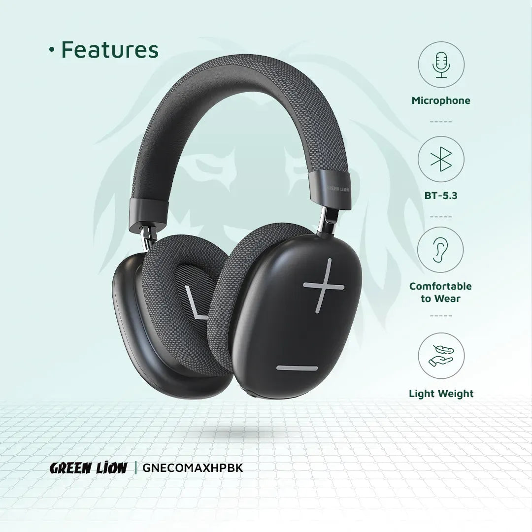 Green Lion Echo Max Headphone - Black – image 13